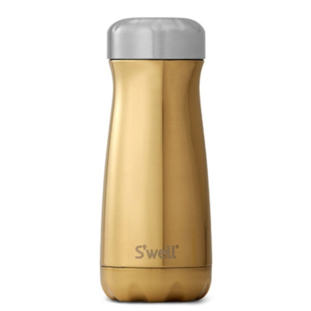 S'well Traveler Stainless Steel Wide Mouth Bottle Yellow Gold